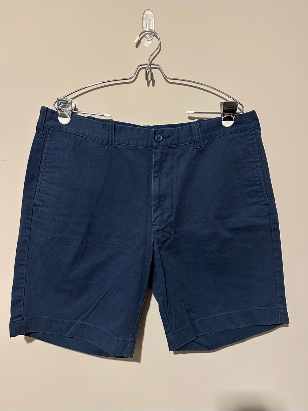 J. Crew Factory Navy Flat-Front Cotton Shorts